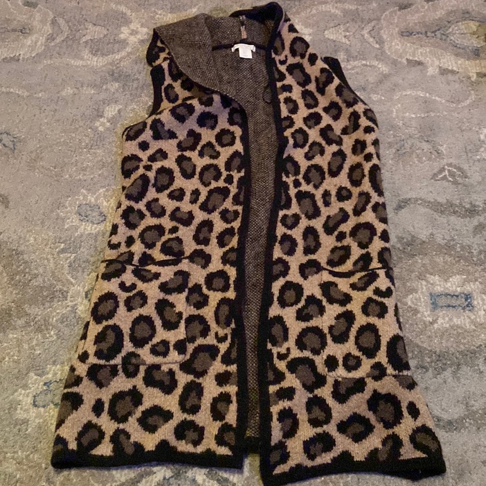 Leopard Sweater Vest